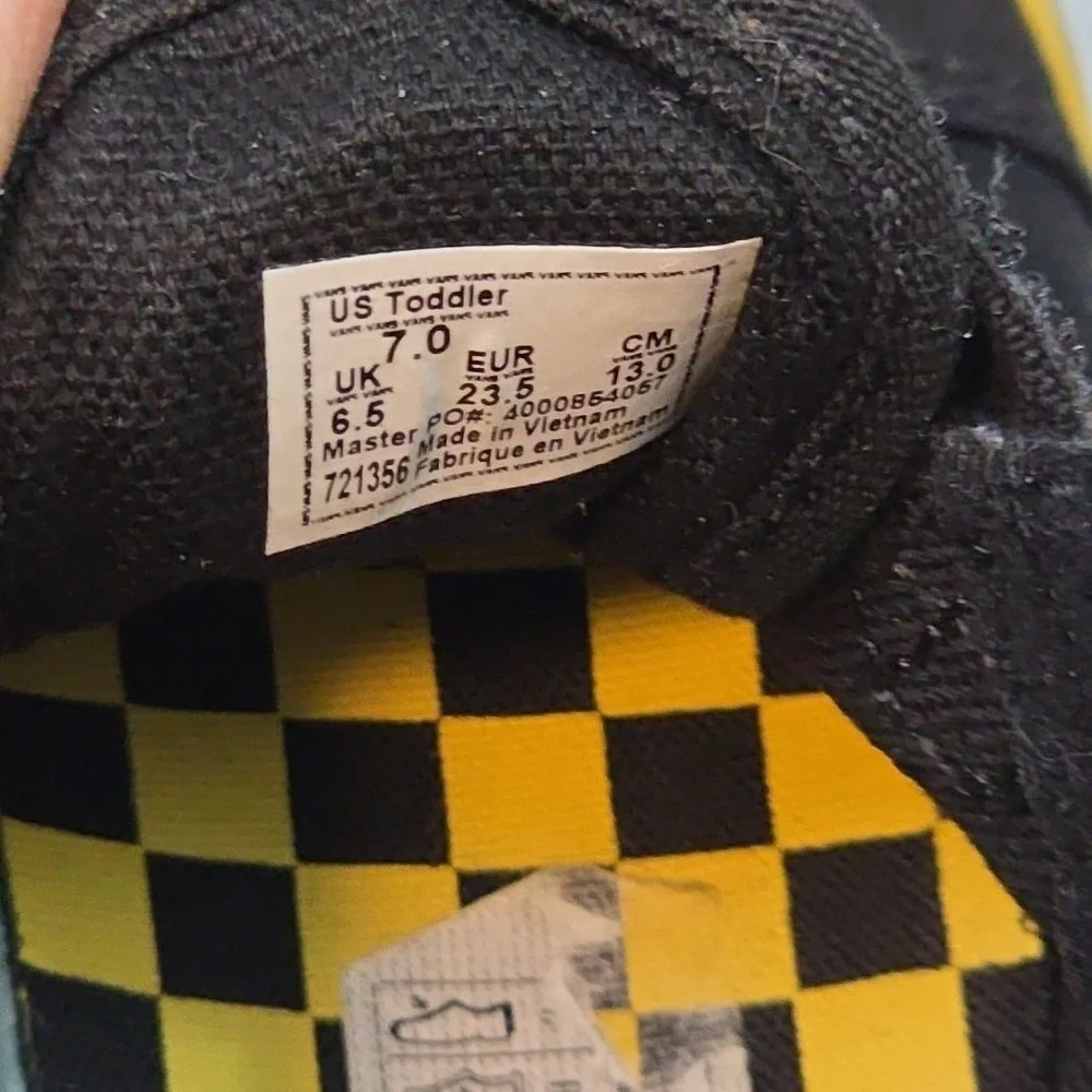 Vans Old Skool V Harry Potter Toddler Sneakers Golden Snitch Size 7‎ Toddler